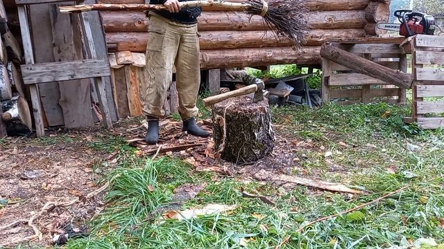 Заготовка дров, пиломатериала в лесу. смотреть онлайн