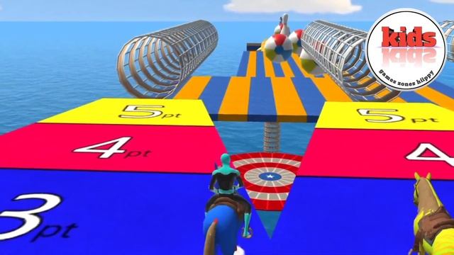 Gameplay gta 5 Ragdolls Red - blue Spiderman Horse On Bridge (Funny Moments) #2023 #horsejumps смотреть онлайн