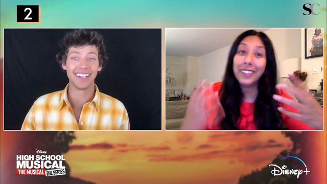 High School Musical's Matt Cornett Guesses Disney Songs | HSM Premiere Josh Bassett & Olivia Rodrig смотреть онлайн