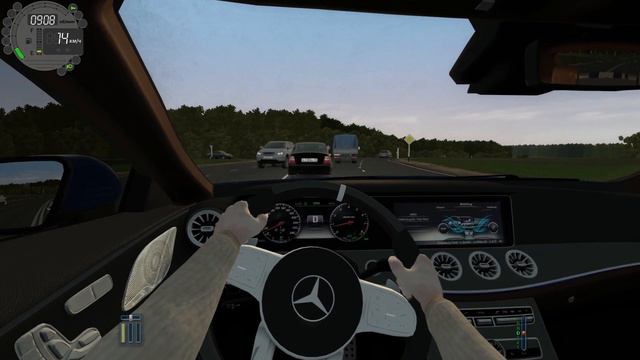 City Car Driving-ОБЗОР ОТ ПЕРВОГО ЛИЦА,Mercedes-AMG CLS 53,ЕДУ В ДЕРЕВНЮ ПОКУПАТЬ ДОМИК. смотреть онлайн