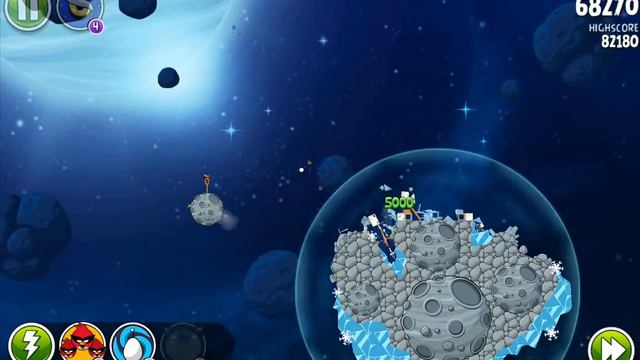 ANGRY BIRDS SPACE-BEAK IMPACT LEVEL 8-23 THREE STAR WALKTHROUGH {NO POWER UPS} смотреть онлайн