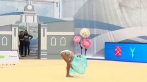 Анастасия Пугач показательное. Художественная гимнастика