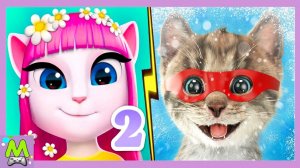 Моя Говорящая Анджела vs Маленький Котенок.Танцующая Кошечка против Школьного Котенка