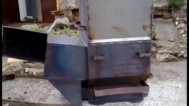 Банная печь ALLEGRO - протопка углем смотреть онлайн