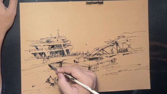 Urban Sketching on Toned Paper смотреть онлайн