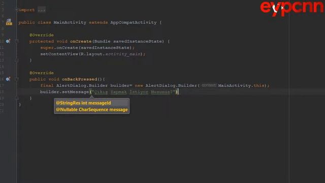 Android Studio - Exit Alert Dialog смотреть онлайн