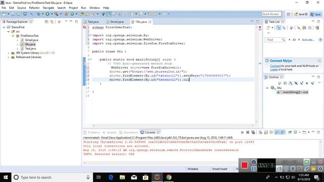 Selenium with Java For Beginners | how to check gtu result site in webdriver смотреть онлайн