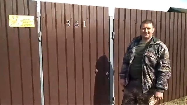 Установка забора из профнастила в СНТ Орлово Клинского района - отзыв клиента
