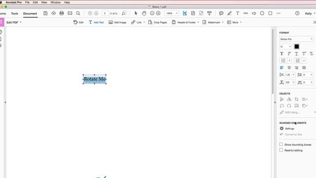 How to Rotate Text on a PDF using Acrobat DC смотреть онлайн