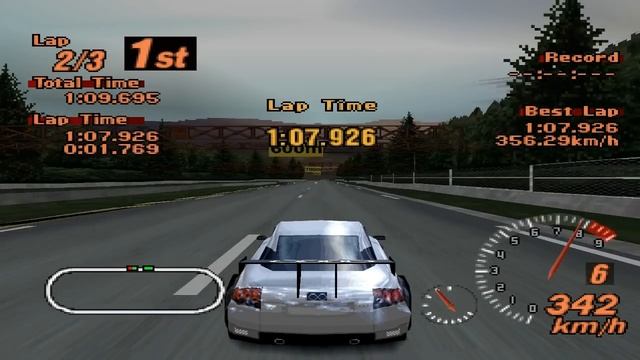Gran Turismo 2 - Test Course - Audi TT LM Edition - ePSXe 1.8.0 смотреть онлайн