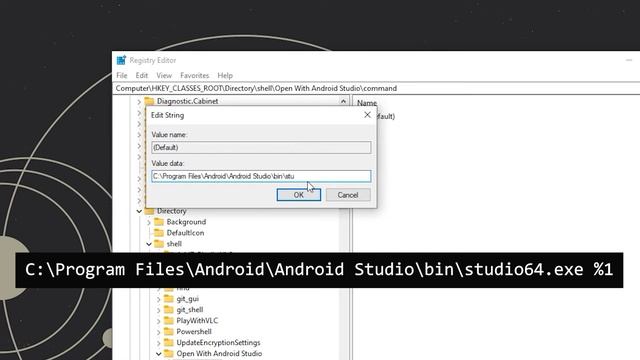 Add ( Open With Android Studio ) to the right click menu ( context menu ) Windows 10 смотреть онлайн