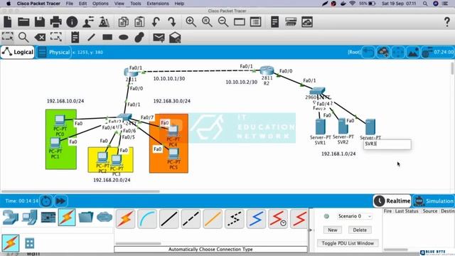 Networking Tutorial with Cisco CCNA 200-301 - 86 - Standard Access List - Configuration of router 2 смотреть онлайн