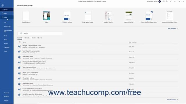 Word 2019 and 365 Tutorial The "File" Tab and Backstage View Microsoft Training смотреть онлайн