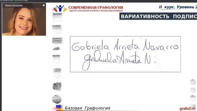 ПОДПИСЬ | Часть 3. Смена фамилии при замужестве | Графология с Ириной Бухаревой. Практика смотреть онлайн