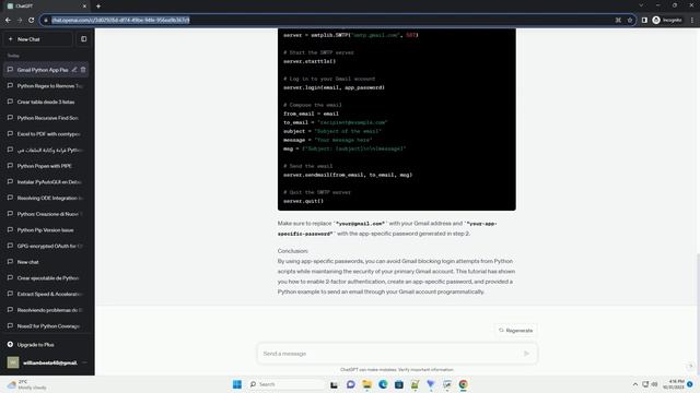 Gmail blocks login attempt from Python with app specific password смотреть онлайн