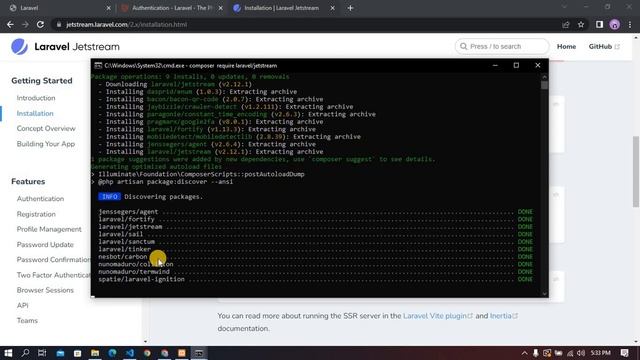 Laravel 9 Authentication | Laravel Jetstream auth 2022 смотреть онлайн