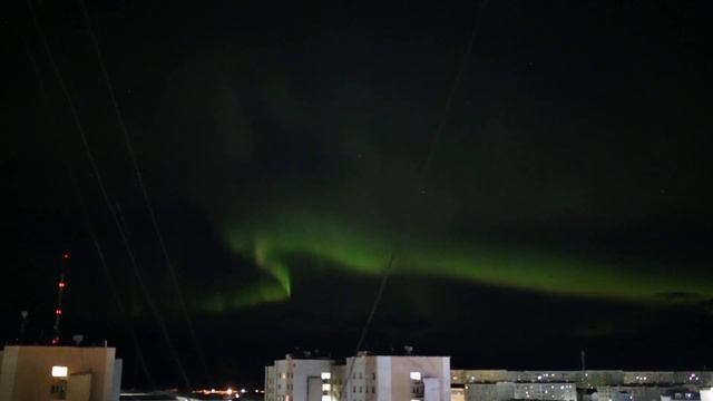 Северное сияние в ночь с 27 на 28 сентября 2020 г. смотреть онлайн