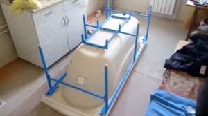 самодельный каркас для акриловой ванны..