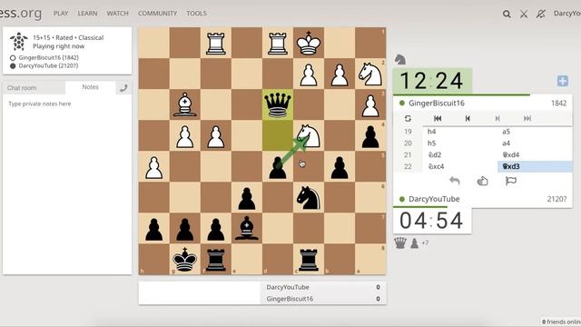 Classical chess on Lichess.org with USCF Expert commentary - Game 3 (Caro-Kann) смотреть онлайн