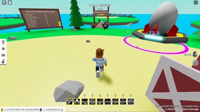 Egg Farm Simulator (Roblox) Retirement 655 at level 1,926,976 смотреть онлайн