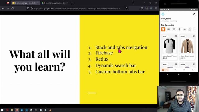 E-Commerce application using React Native for Beginners || Production Level Apps смотреть онлайн