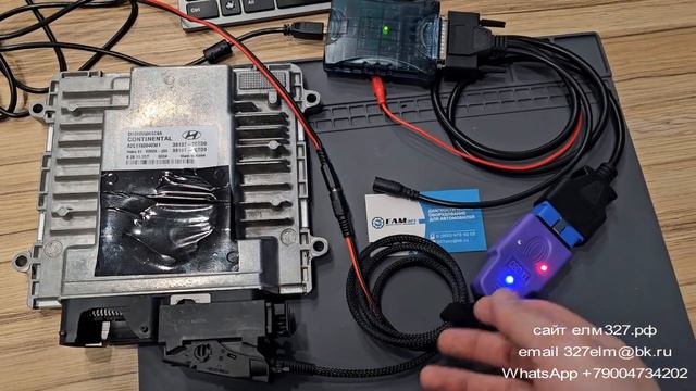 Кабель для программирования блоков Continental SIM2K 25x 26x OBD2 смотреть онлайн