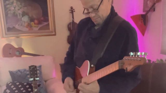 Don Anderson playing a smooth minor blues with a beautiful Schecter Van Nuys Tele .. смотреть онлайн