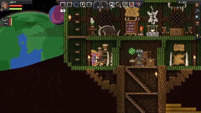 Прохождение Starbound (yDot and AHATOJIb) #1 - Первая планета смотреть онлайн