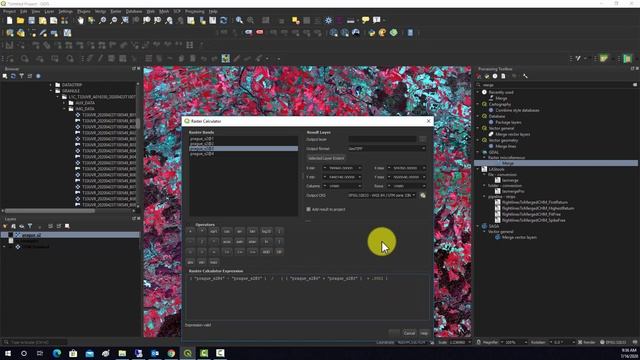 QGIS Demo 37: Band Ratios (NDVI) смотреть онлайн