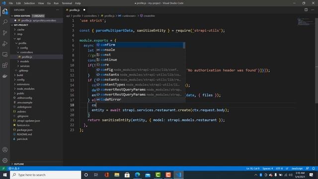 Strapi API Custom Controller || Profile/me POST смотреть онлайн