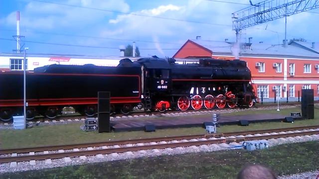 Паровоз ЛВ-0182 Подмосковная парад паровозов 06.08.2016 смотреть онлайн