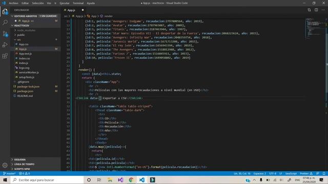 Cómo Exportar una Tabla de REACT JS a CSV 2020 || Tutorial en Español смотреть онлайн