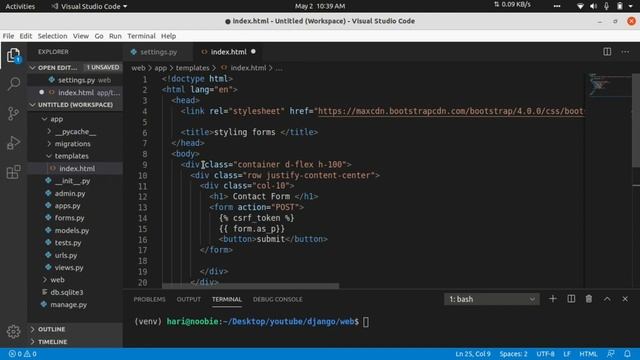 தமிழில் Django tutorial 21 | how to style django forms смотреть онлайн