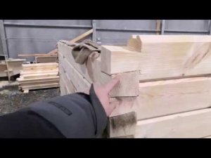 Теплый угол в брусе Ласточкин хвост