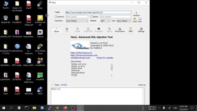 Basic SQL Injection using "Havij" Tool | Cybersecurity | Ethical Hacking смотреть онлайн
