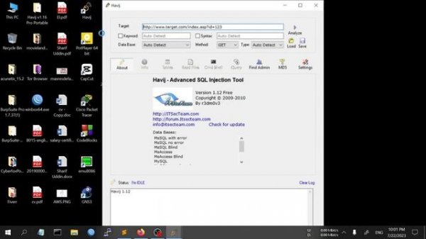 Basic SQL Injection using "Havij" Tool | Cybersecurity | Ethical Hacking