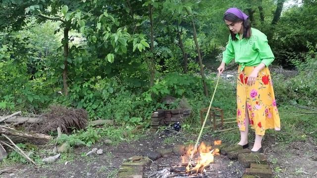 Celebrating the day when Chenleman reached 100K + cooking grilled fish and enjoying sweet baklava смотреть онлайн