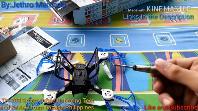 TH-703 Smart Drone Unboxing Test and Review from Lazada Philippines смотреть онлайн