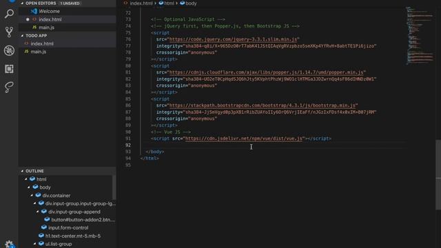 #4 Initialise Vue JS in our app смотреть онлайн