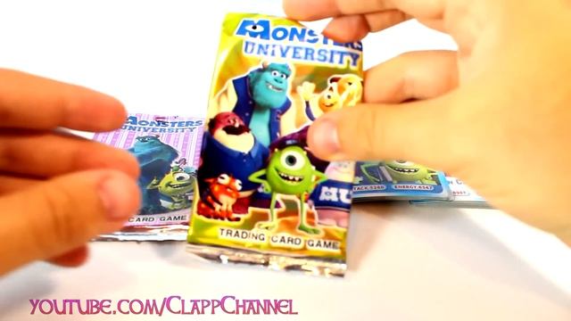 Monsters University Trading Card Game unpacking смотреть онлайн