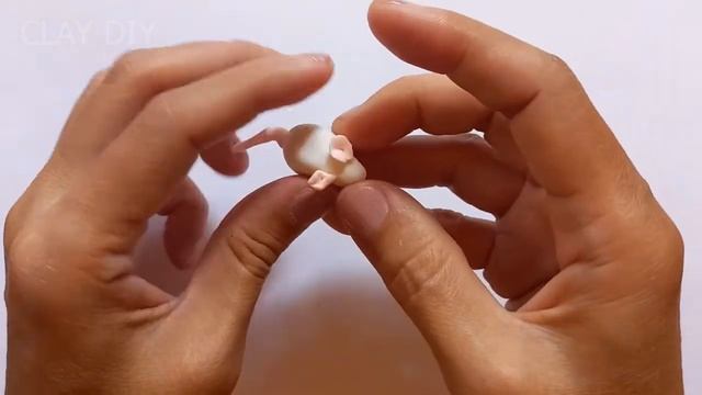 POLYMER CLAY Tutorial Diy TINY Cute MOUSE Craft IDEAS | Clay DIY смотреть онлайн