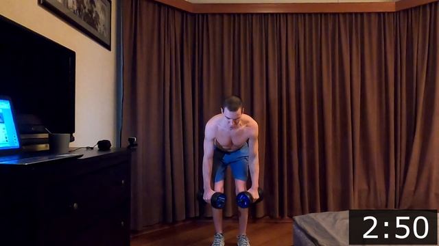 6-минутный высокоинтенсивный WOD Фрэн с гантелями. Вариация Б. 12-9-6 смотреть онлайн