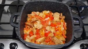 Овощное РАГУ С МЯСОМ картофелем и кабачками