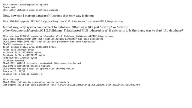Databases: Moving a 10g database to 11g with rman backup смотреть онлайн