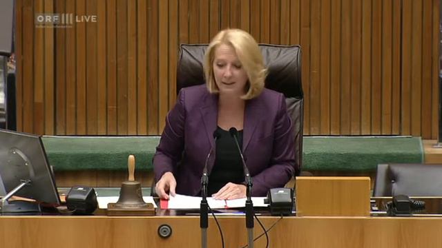 02 Sondersitzung des Nationalrats, Teil 1 Eröffnung durch Nationalratspräsidentin Doris Bures SPÖ смотреть онлайн