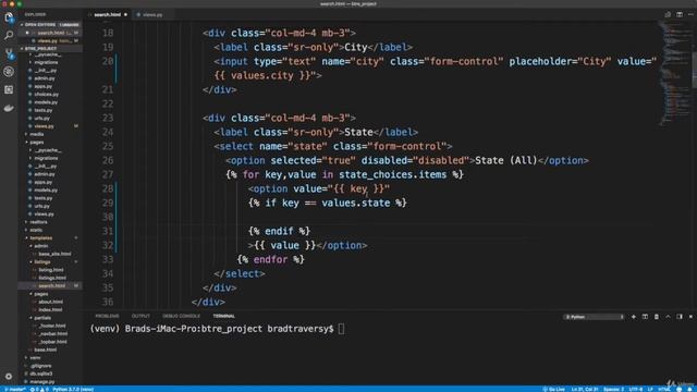 Python Django Dev To Deployment Project Based Course - Preserving Form Input - Video 34 - Brad смотреть онлайн