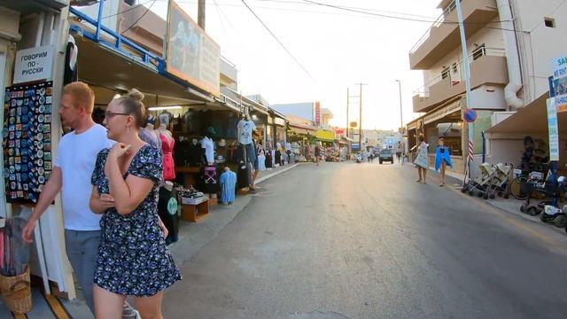 Stalis Crete Greece, 2021 Walking tour, 4K UHD смотреть онлайн