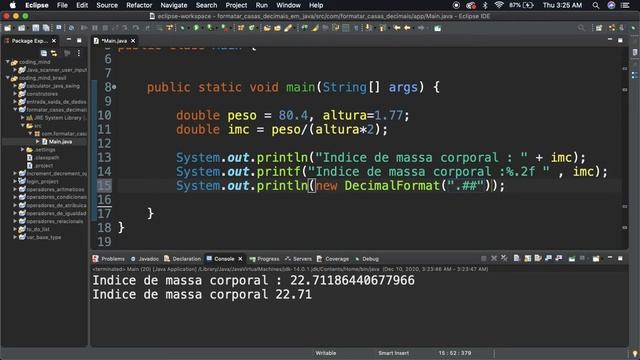 Java tutorial: Como Formatar 2 Casas Decimais смотреть онлайн
