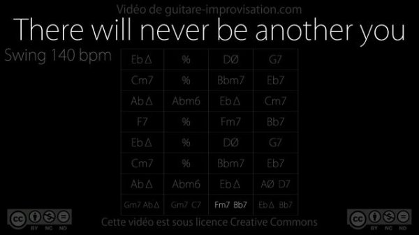 There Will Never Be Another You (140 bpm) : Backing Track