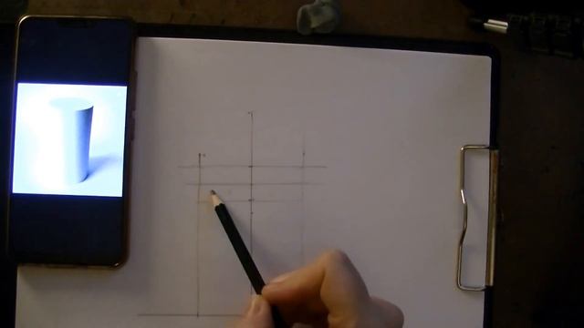 построение цилиндра с натуры смотреть онлайн